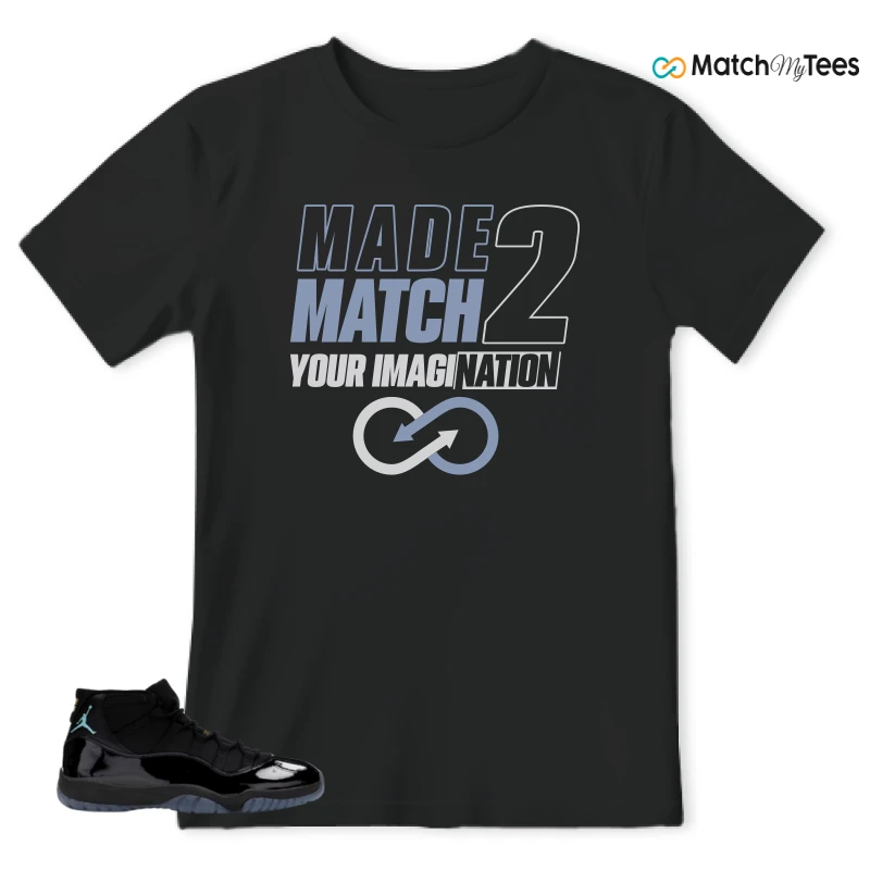 NIKE AIR JORDAN 11 RETRO GAMMA BLUE 2025 SNEAKER Matching Tees t-shirt