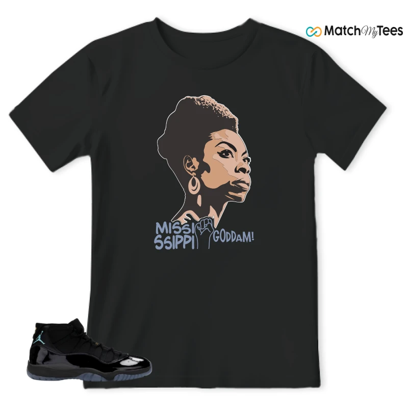 NIKE AIR JORDAN 11 RETRO GAMMA BLUE 2025 SNEAKER Matching Tees t-shirt