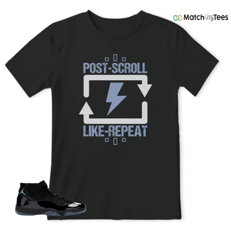 NIKE AIR JORDAN 11 RETRO GAMMA BLUE 2025 SNEAKER Matching Tees t-shirt