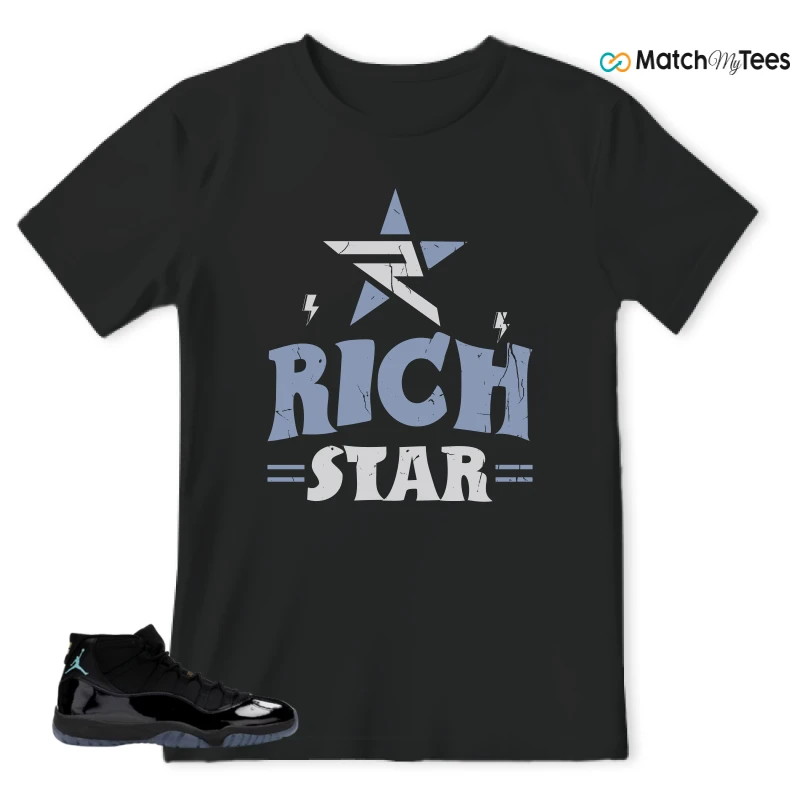 NIKE AIR JORDAN 11 RETRO GAMMA BLUE 2025 SNEAKER Matching Tees t-shirt
