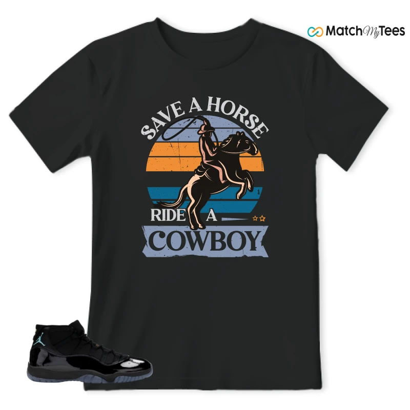 NIKE AIR JORDAN 11 RETRO GAMMA BLUE 2025 SNEAKER Matching Tees t-shirt