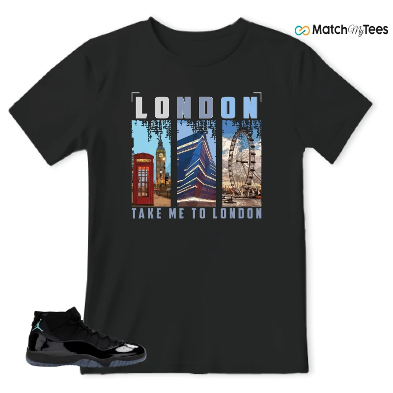 NIKE AIR JORDAN 11 RETRO GAMMA BLUE 2025 SNEAKER Matching Tees t-shirt