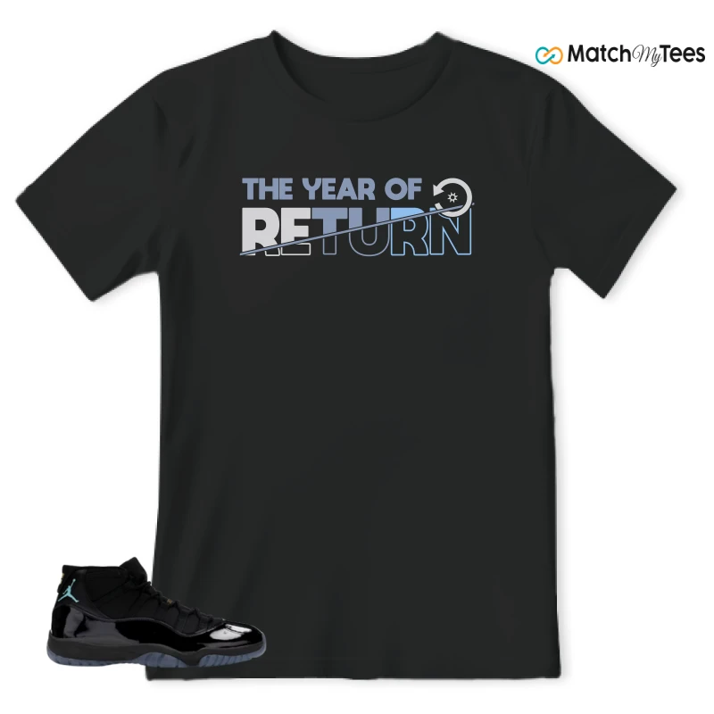 NIKE AIR JORDAN 11 RETRO GAMMA BLUE 2025 SNEAKER Matching Tees t-shirt