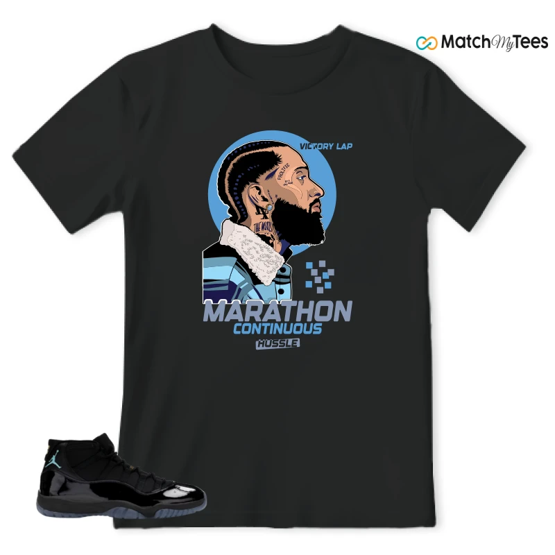 NIKE AIR JORDAN 11 RETRO GAMMA BLUE 2025 SNEAKER Matching Tees t-shirt