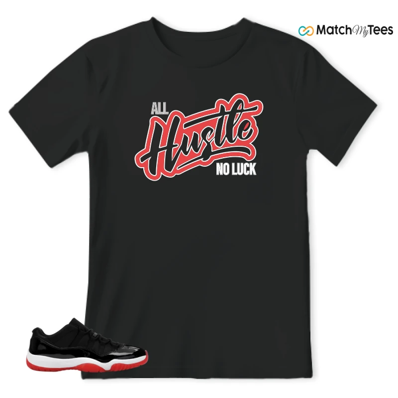 NIKE AIR JORDAN 11 RETRO LOW BRED 2025 SNEAKER Matching Tees t-shirt