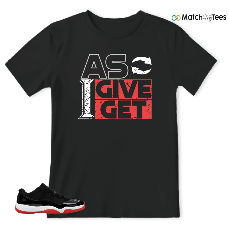NIKE AIR JORDAN 11 RETRO LOW BRED 2025 SNEAKER Matching Tees t-shirt