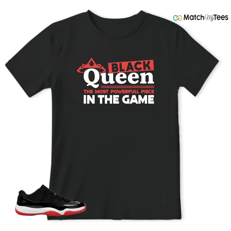 NIKE AIR JORDAN 11 RETRO LOW BRED 2025 SNEAKER Matching Tees t-shirt