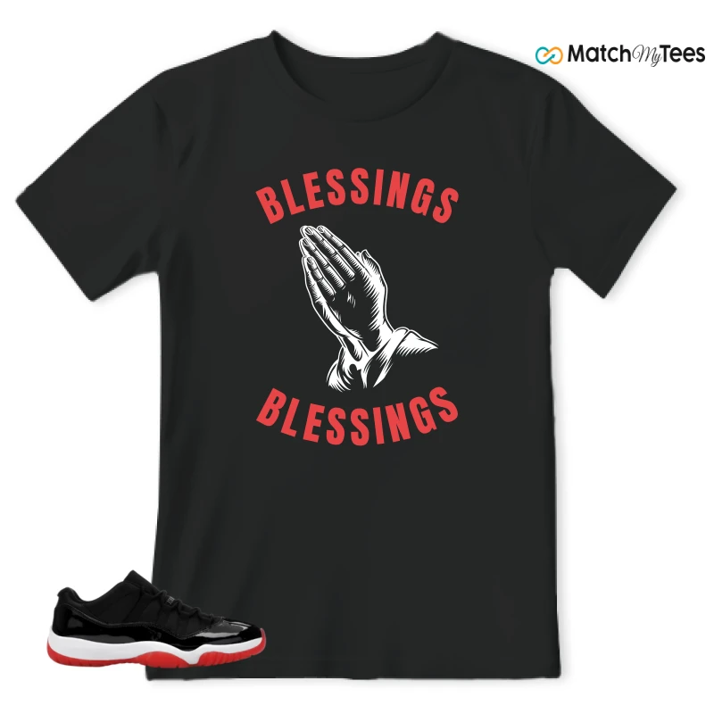 NIKE AIR JORDAN 11 RETRO LOW BRED 2025 SNEAKER Matching Tees t-shirt