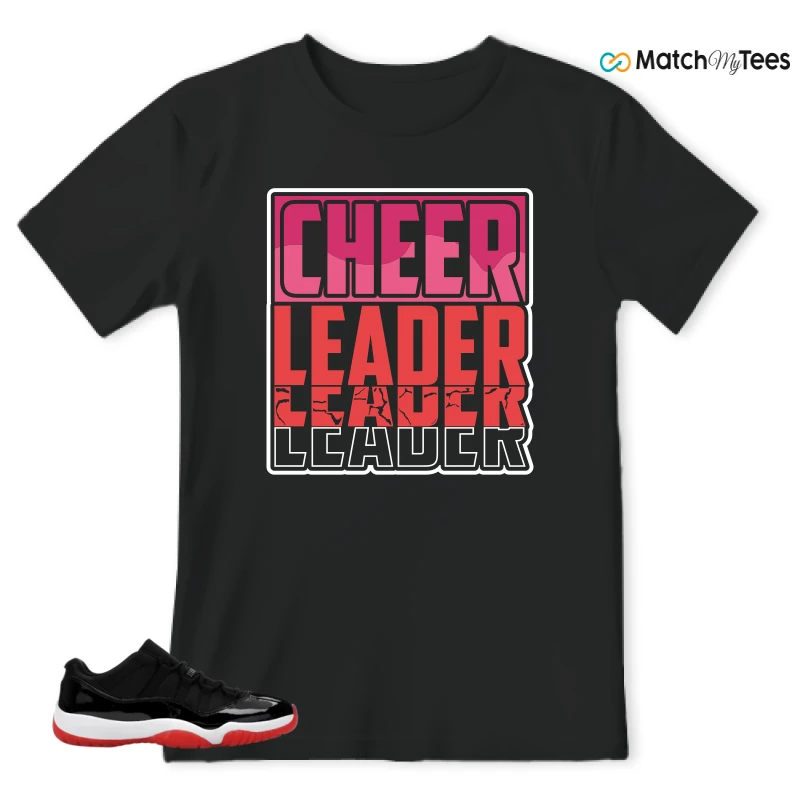 NIKE AIR JORDAN 11 RETRO LOW BRED 2025 SNEAKER Matching Tees t-shirt