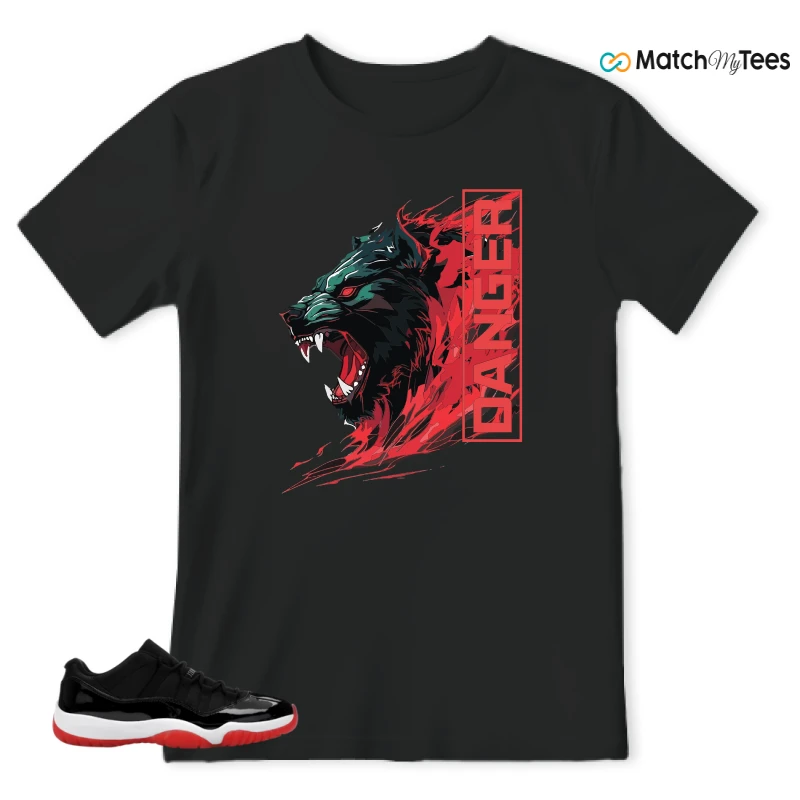 NIKE AIR JORDAN 11 RETRO LOW BRED 2025 SNEAKER Matching Tees t-shirt