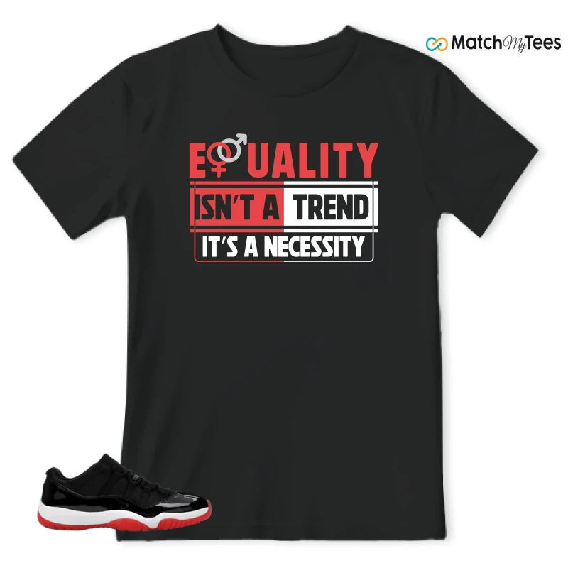 NIKE AIR JORDAN 11 RETRO LOW BRED 2025 SNEAKER Matching Tees t-shirt