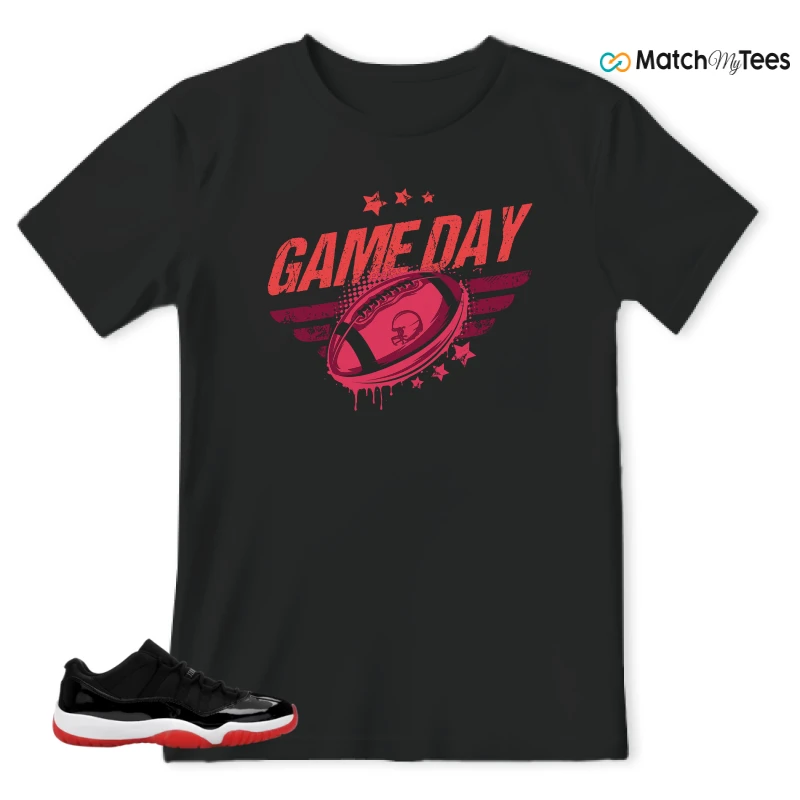 NIKE AIR JORDAN 11 RETRO LOW BRED 2025 SNEAKER Matching Tees t-shirt