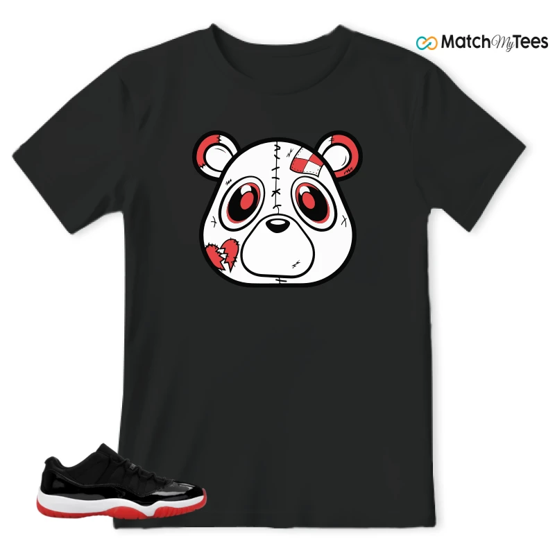 NIKE AIR JORDAN 11 RETRO LOW BRED 2025 SNEAKER Matching Tees t-shirt