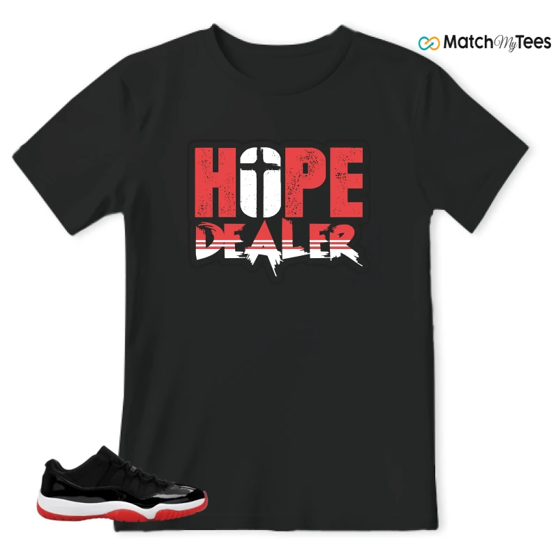 NIKE AIR JORDAN 11 RETRO LOW BRED 2025 SNEAKER Matching Tees t-shirt