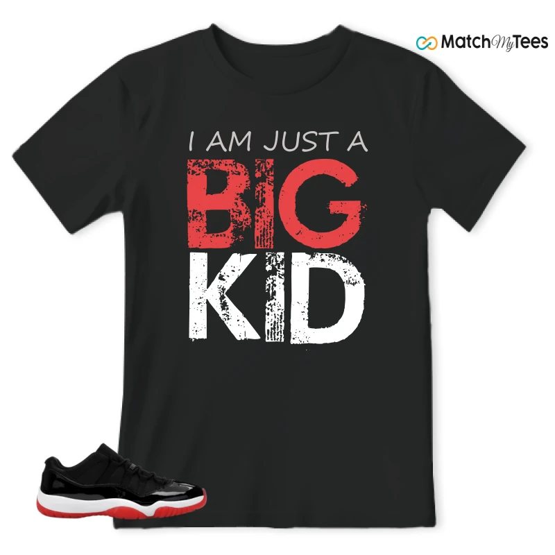 NIKE AIR JORDAN 11 RETRO LOW BRED 2025 SNEAKER Matching Tees t-shirt
