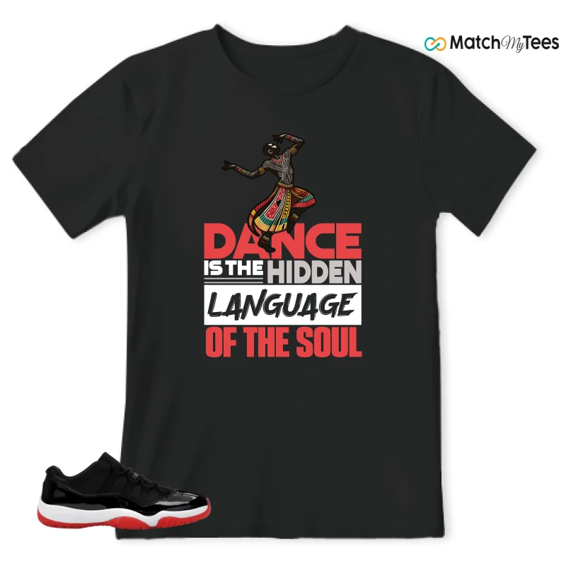 NIKE AIR JORDAN 11 RETRO LOW BRED 2025 SNEAKER Matching Tees t-shirt