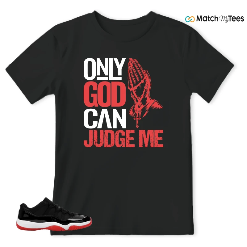 NIKE AIR JORDAN 11 RETRO LOW BRED 2025 SNEAKER Matching Tees t-shirt