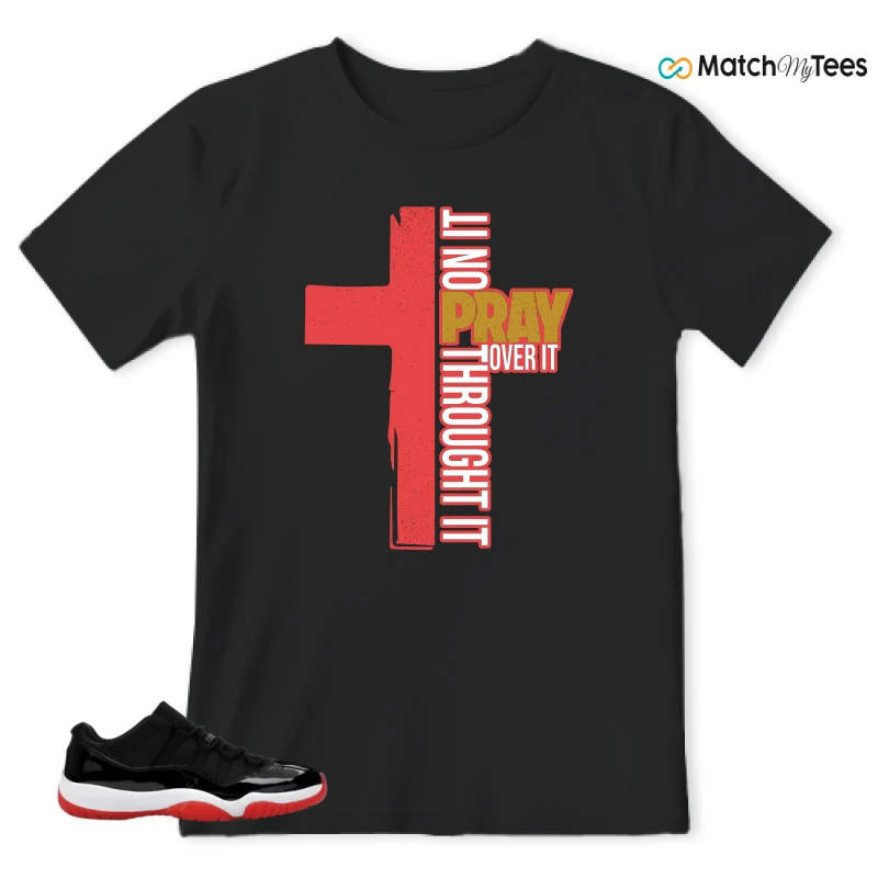 NIKE AIR JORDAN 11 RETRO LOW BRED 2025 SNEAKER Matching Tees t-shirt