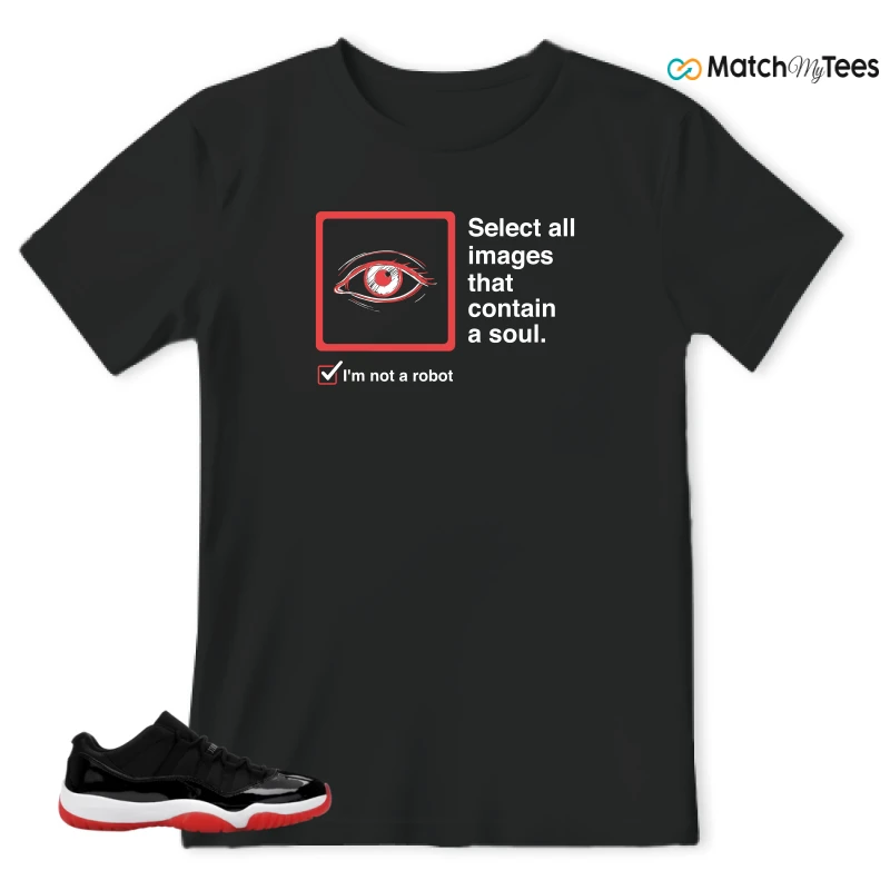 NIKE AIR JORDAN 11 RETRO LOW BRED 2025 SNEAKER Matching Tees t-shirt