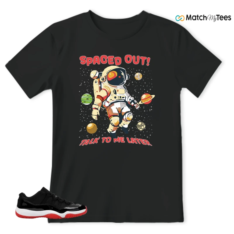 NIKE AIR JORDAN 11 RETRO LOW BRED 2025 SNEAKER Matching Tees t-shirt