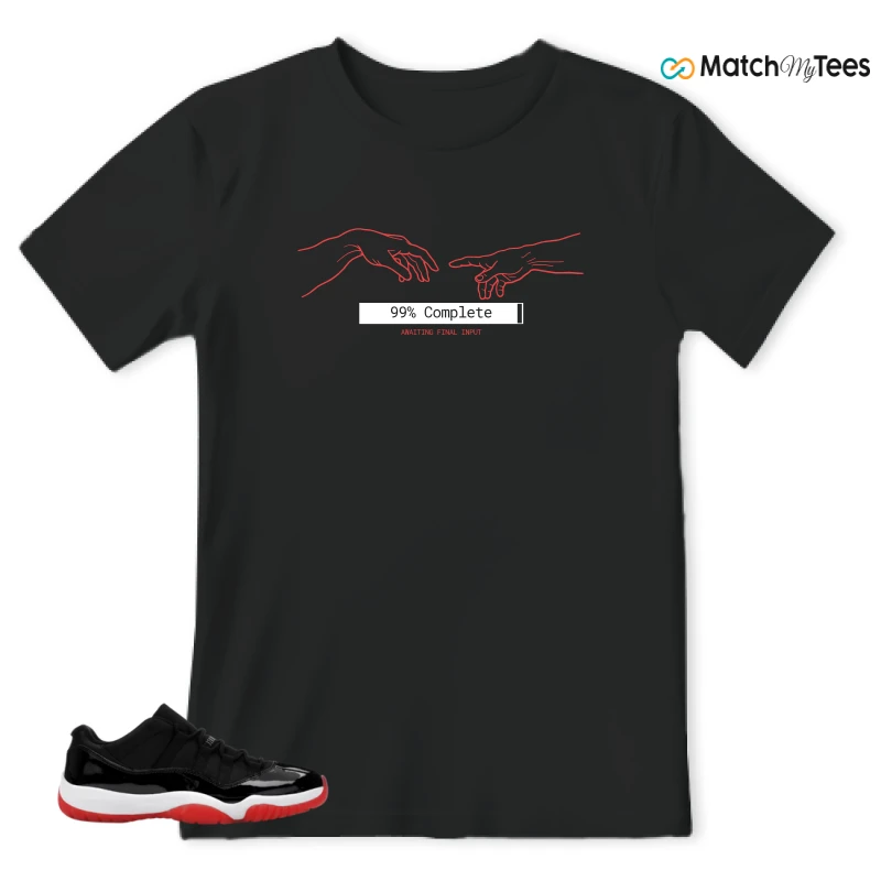 NIKE AIR JORDAN 11 RETRO LOW BRED 2025 SNEAKER Matching Tees t-shirt