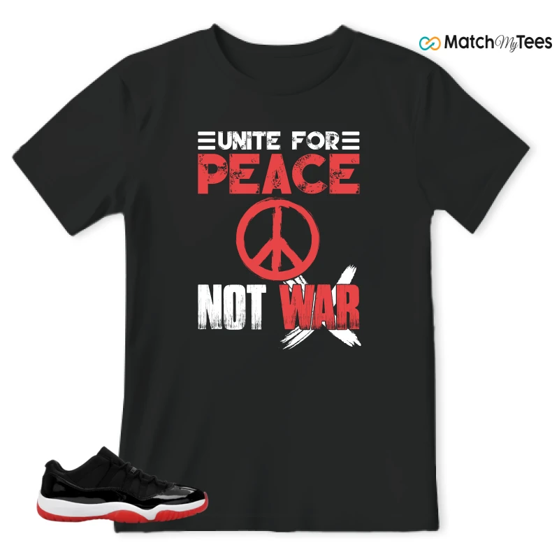 NIKE AIR JORDAN 11 RETRO LOW BRED 2025 SNEAKER Matching Tees t-shirt