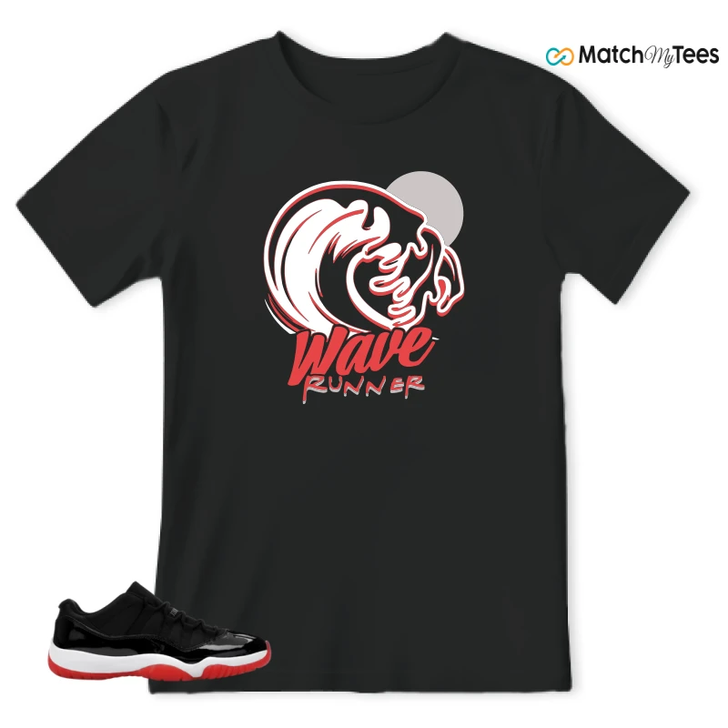 NIKE AIR JORDAN 11 RETRO LOW BRED 2025 SNEAKER Matching Tees t-shirt