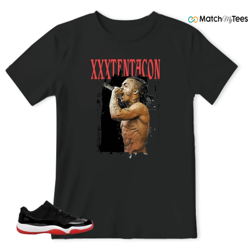 NIKE AIR JORDAN 11 RETRO LOW BRED 2025 SNEAKER Matching Tees t-shirt