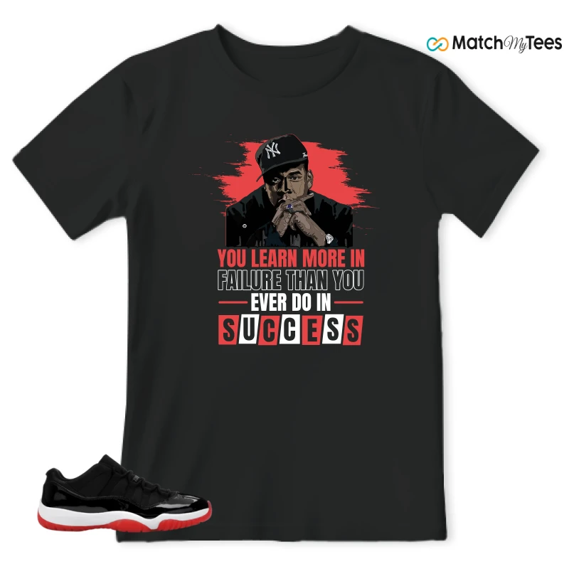 NIKE AIR JORDAN 11 RETRO LOW BRED 2025 SNEAKER Matching Tees t-shirt