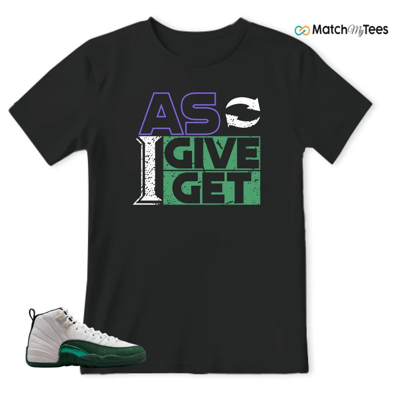 NIKE AIR JORDAN 12 RETRO BUCKS SNEAKER Matching Tees t-shirt