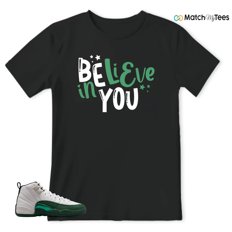 NIKE AIR JORDAN 12 RETRO BUCKS SNEAKER Matching Tees t-shirt