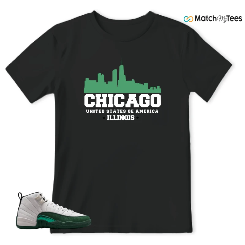 NIKE AIR JORDAN 12 RETRO BUCKS SNEAKER Matching Tees t-shirt