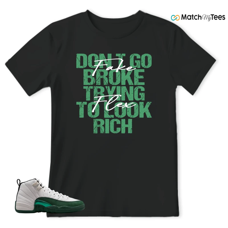 NIKE AIR JORDAN 12 RETRO BUCKS SNEAKER Matching Tees t-shirt