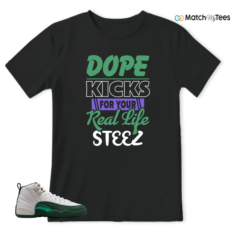 NIKE AIR JORDAN 12 RETRO BUCKS SNEAKER Matching Tees t-shirt