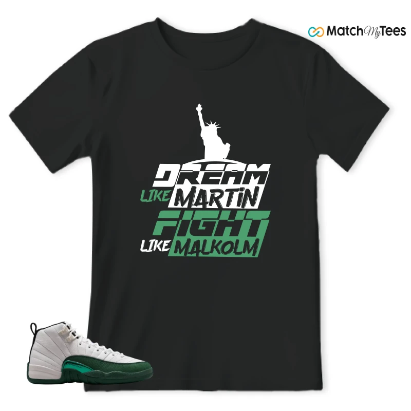 NIKE AIR JORDAN 12 RETRO BUCKS SNEAKER Matching Tees t-shirt