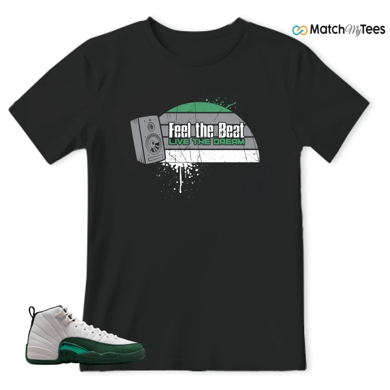 NIKE AIR JORDAN 12 RETRO BUCKS SNEAKER Matching Tees t-shirt