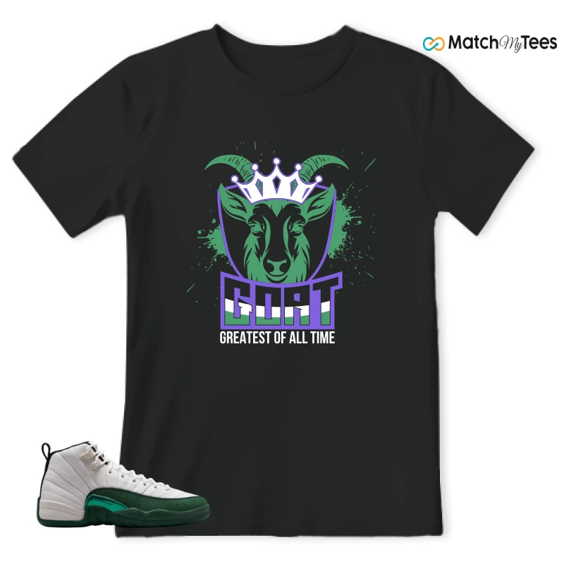 NIKE AIR JORDAN 12 RETRO BUCKS SNEAKER Matching Tees t-shirt