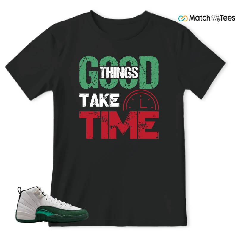 NIKE AIR JORDAN 12 RETRO BUCKS SNEAKER Matching Tees t-shirt