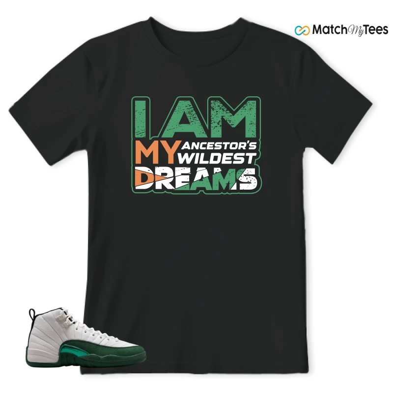 NIKE AIR JORDAN 12 RETRO BUCKS SNEAKER Matching Tees t-shirt