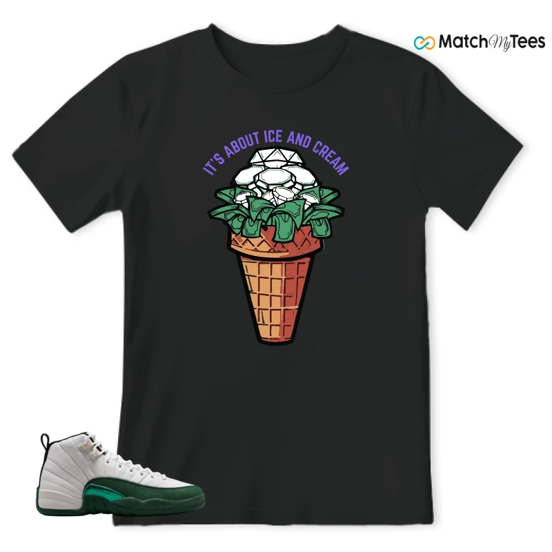 NIKE AIR JORDAN 12 RETRO BUCKS SNEAKER Matching Tees t-shirt
