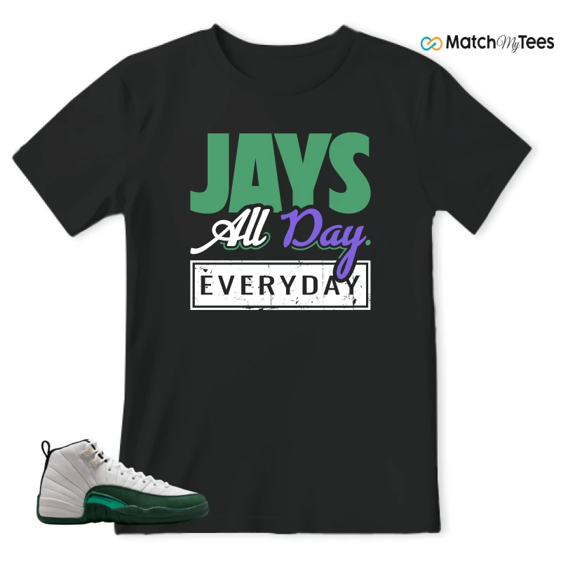 NIKE AIR JORDAN 12 RETRO BUCKS SNEAKER Matching Tees t-shirt