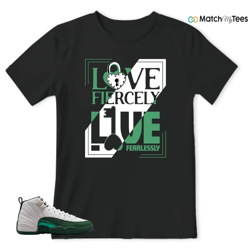 NIKE AIR JORDAN 12 RETRO BUCKS SNEAKER Matching Tees t-shirt