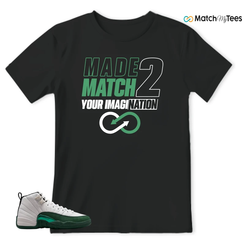 NIKE AIR JORDAN 12 RETRO BUCKS SNEAKER Matching Tees t-shirt
