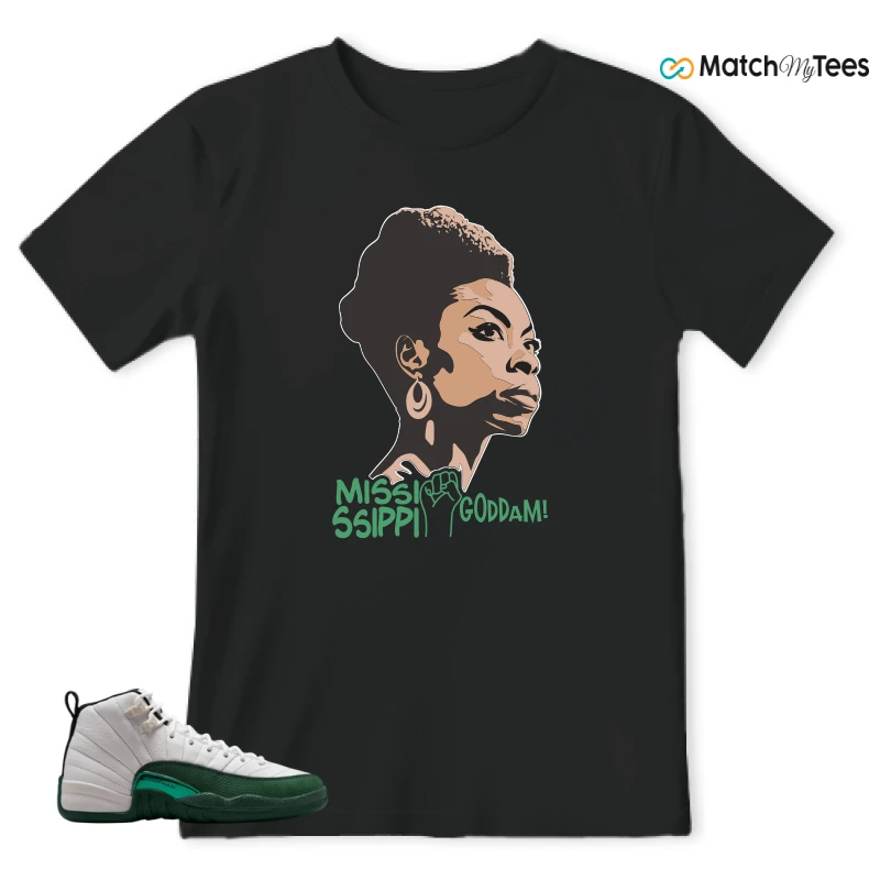 NIKE AIR JORDAN 12 RETRO BUCKS SNEAKER Matching Tees t-shirt