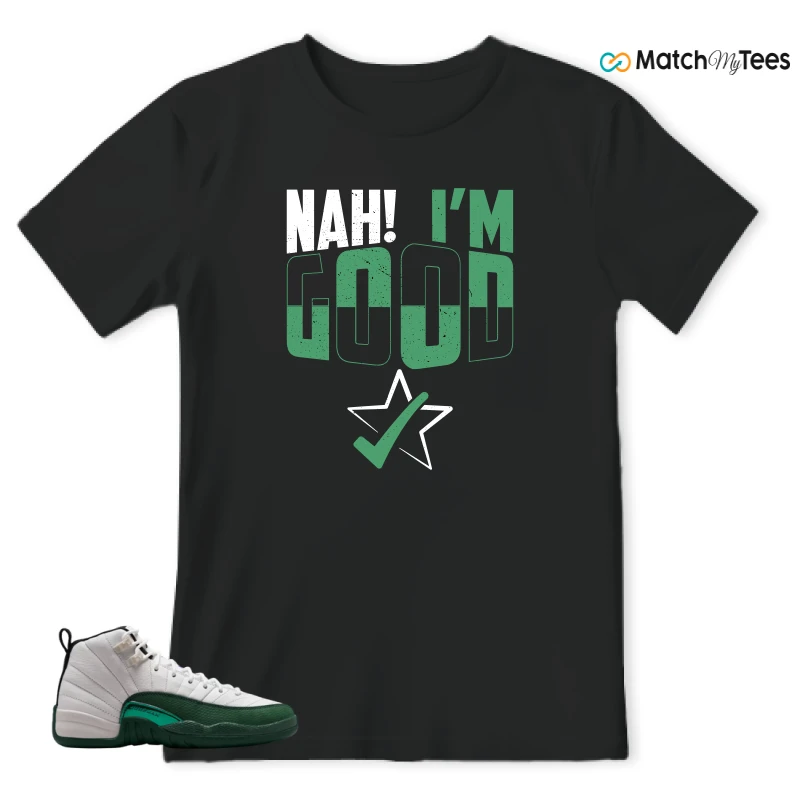 NIKE AIR JORDAN 12 RETRO BUCKS SNEAKER Matching Tees t-shirt