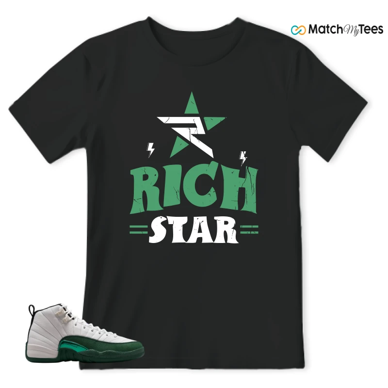 NIKE AIR JORDAN 12 RETRO BUCKS SNEAKER Matching Tees t-shirt