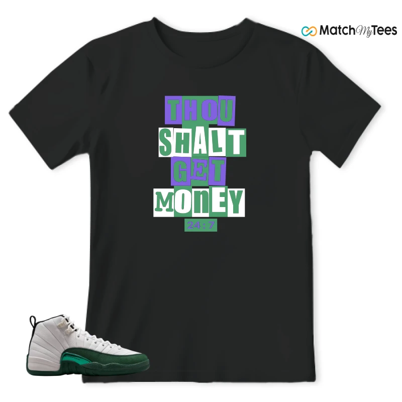 NIKE AIR JORDAN 12 RETRO BUCKS SNEAKER Matching Tees t-shirt