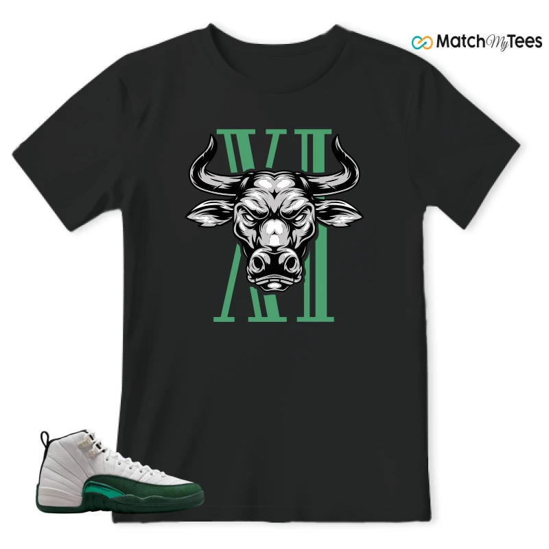 NIKE AIR JORDAN 12 RETRO BUCKS SNEAKER Matching Tees t-shirt