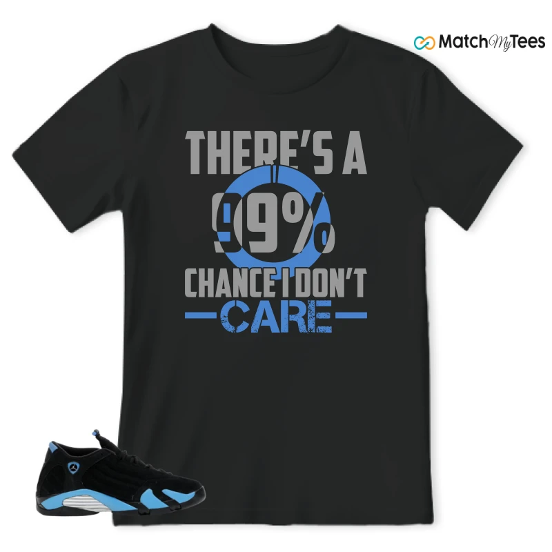 NIKE AIR JORDAN 14 RETRO BLACK UNIVERSITY BLUE (2026) (GS) SNEAKER Matching Tees t-shirt