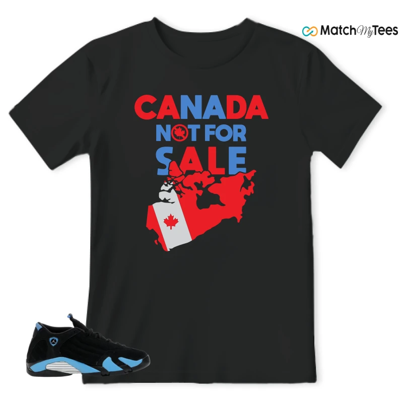 NIKE AIR JORDAN 14 RETRO BLACK UNIVERSITY BLUE (2026) (GS) SNEAKER Matching Tees t-shirt